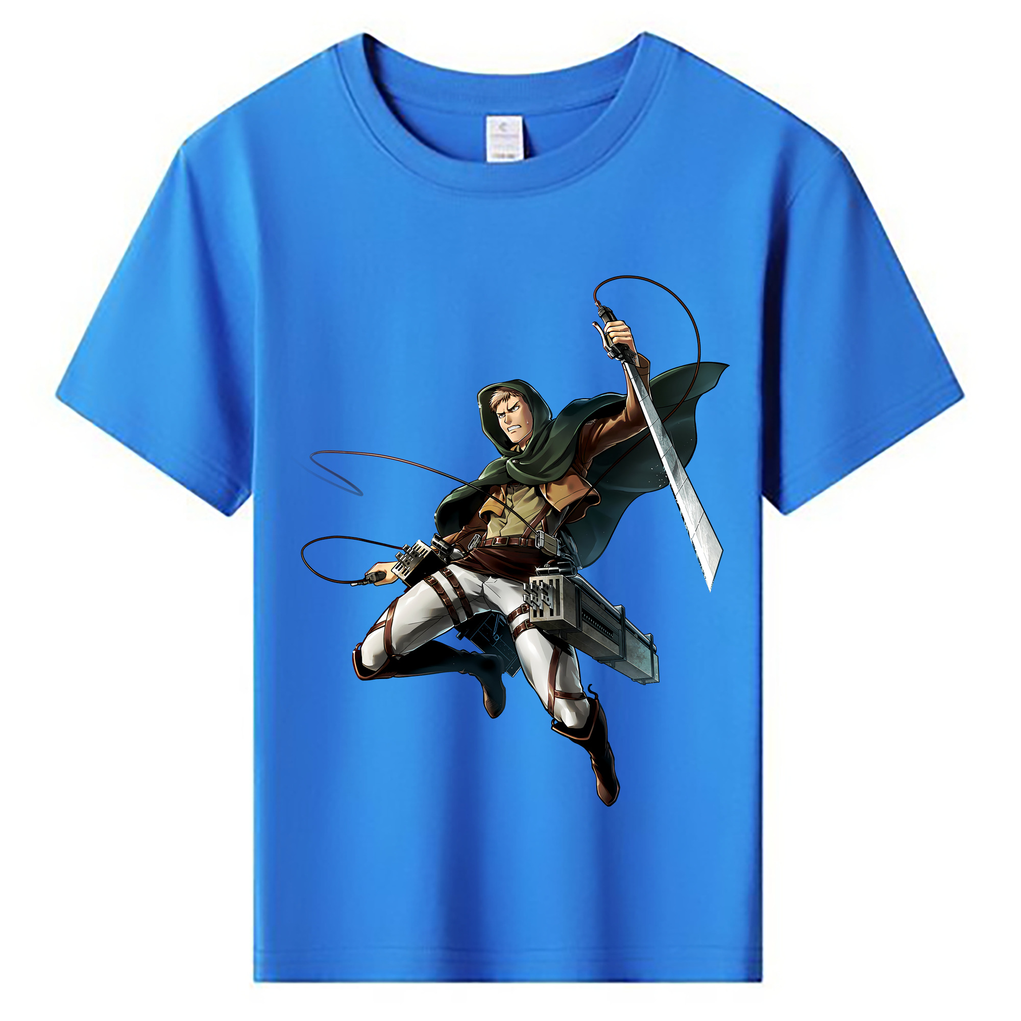 （画像用） 進撃の巨人 Attack on Titan 綿100％キッズTシャツ（フロントプリント）